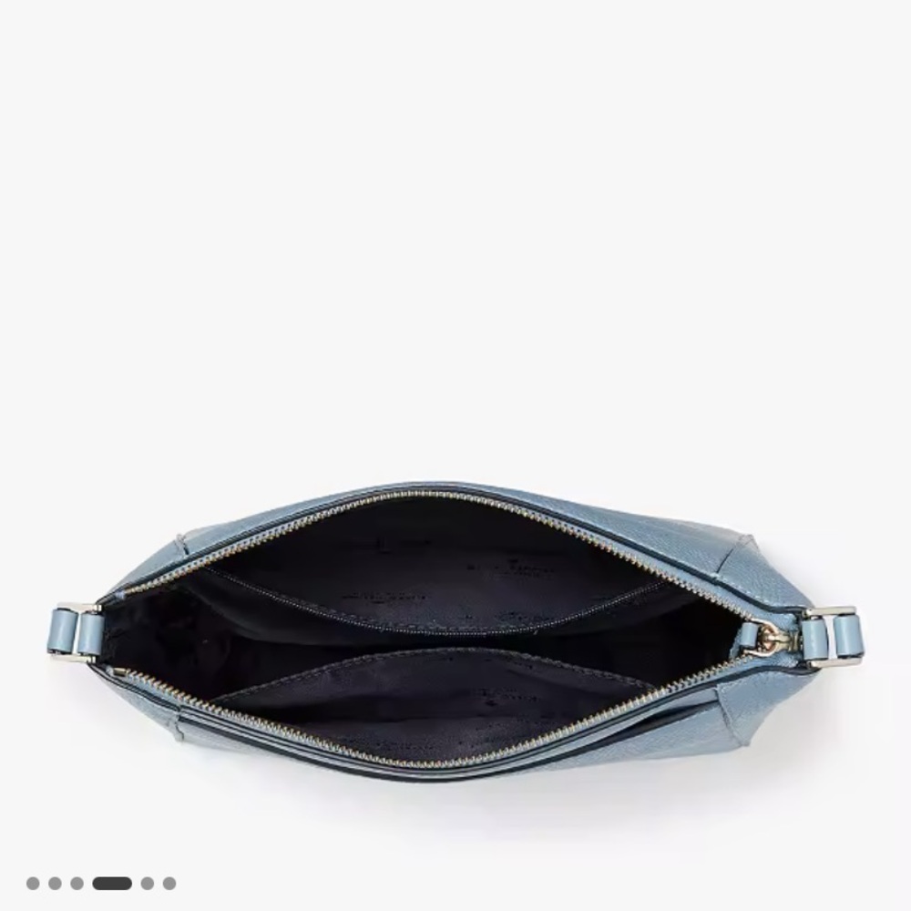 Kate Spade NWT Monica Pebbled Leather Crossbody in Frosty Sky - Picture 4 of 8